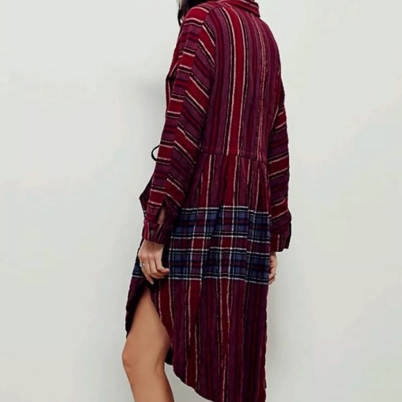 Free People Ray of Light Extreme Button Down Small - Picture 3 of 8